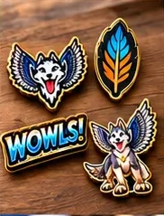 Mission Pin Set — WOWLS! SuperIntelligence merchandise