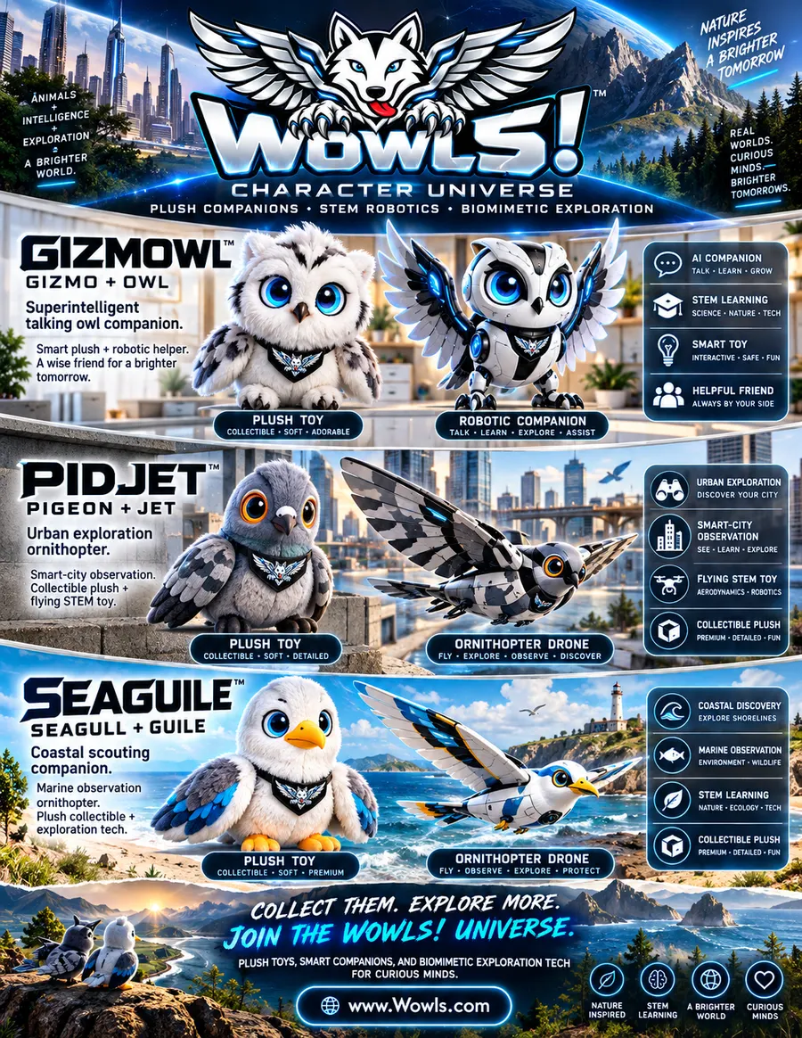 WOWLS character plush toys