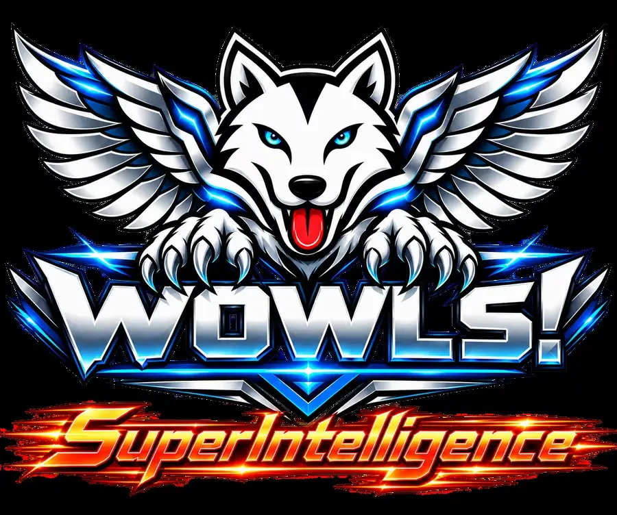 WOWLS! SuperIntelligence winged-wolf emblem