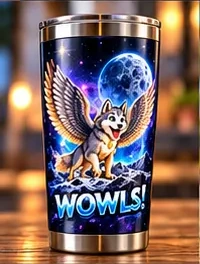 Insulated Travel Tumbler — WOWLS! SuperIntelligence merchandise
