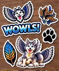 Die-Cut Sticker Pack — WOWLS! SuperIntelligence merchandise