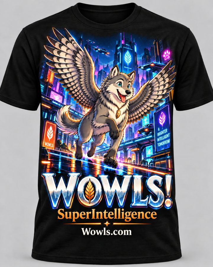 The Neon Metropolis Capsule — WOWLS! SuperIntelligence t-shirt