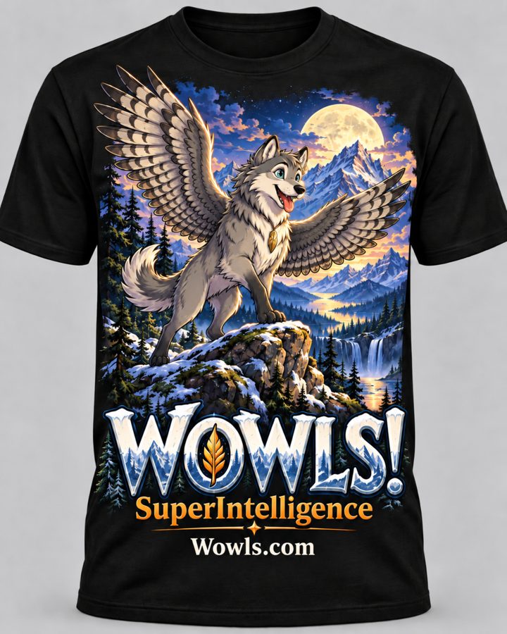 The Moonlit Summit Capsule — WOWLS! SuperIntelligence t-shirt