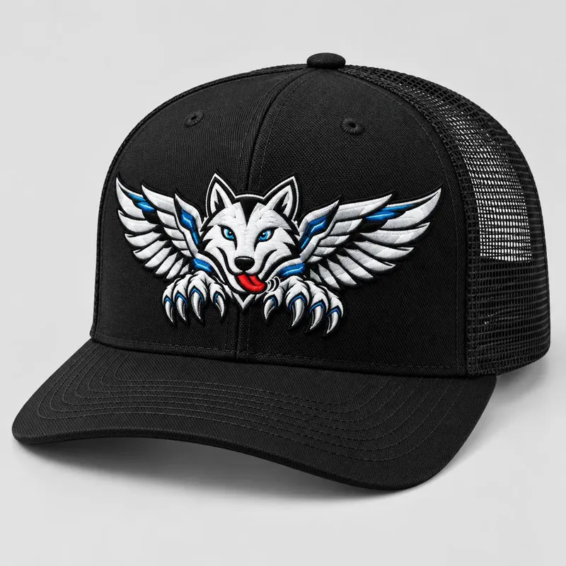 Cappellino Trucker WOWLS! a cinque pannelli — merchandise WOWLS!